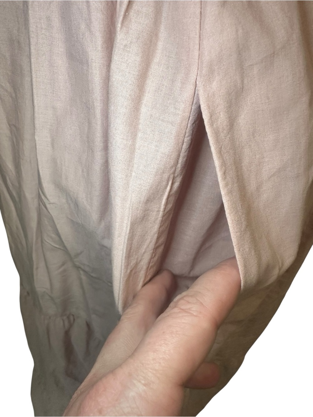 Petal & Pup Tie-Shoulder Smocked Midi Dress - Blush Pink - Picture 5 of 9